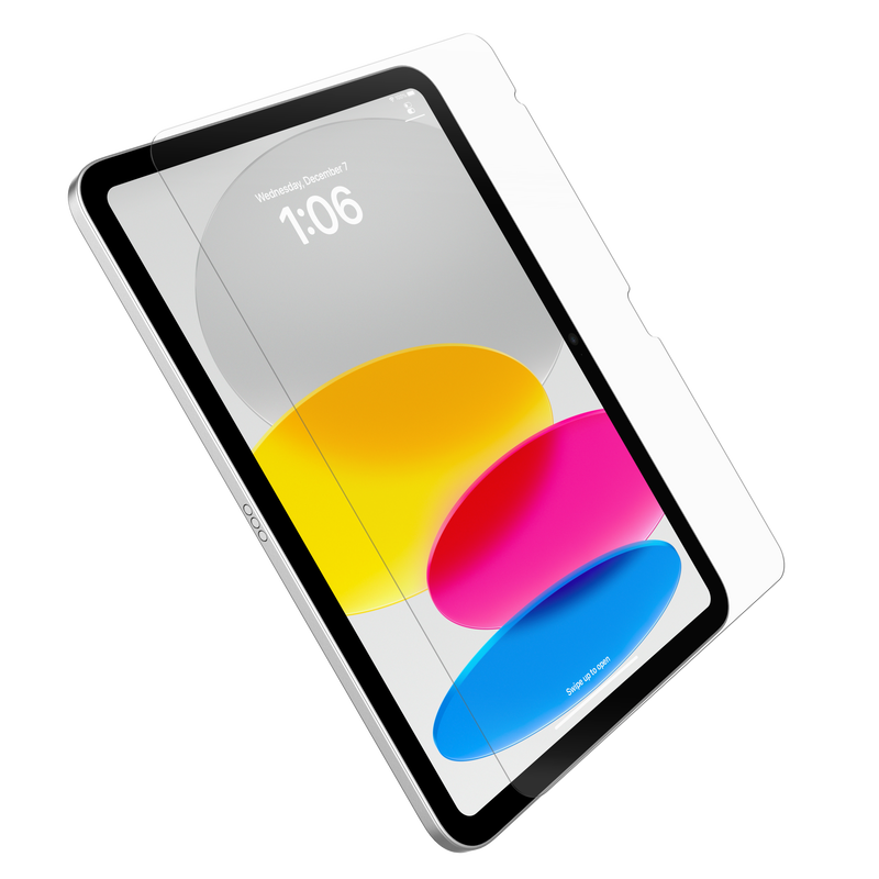 product image 1 - iPad (A16/10th gen) Screen Protector Premium Glass with Antimicrobial Technology